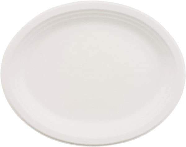 Chinet - Chinet Paper Dinnerware, Oval Platter, 9-3/4 x 12-1/2 - White - USA Tool & Supply