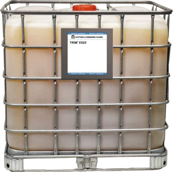 Master Fluid Solutions - Trim E925, 270 Gal Tote Emulsion Fluid - Water Soluble, For Cutting, Drilling, Sawing, Grinding - USA Tool & Supply