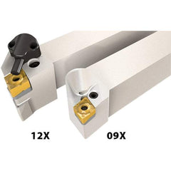 Iscar - PCLN, Left Hand Cut, 25mm Shank Height x 25mm Shank Width, Negative Rake Indexable Turning Toolholder - 150mm OAL, CNMX Insert Compatibility, Series Isoturn - USA Tool & Supply