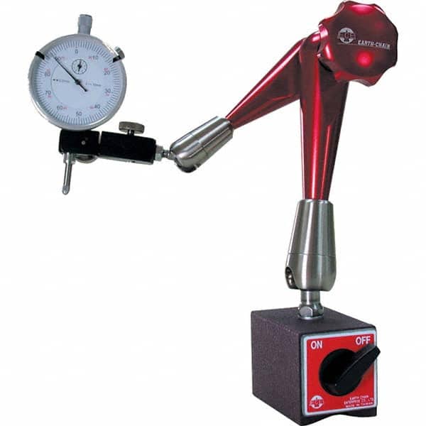 Techniks - Magnetic Indicator Bases Base Length (Inch): 2-3/8 Base Width (Inch): 2 - USA Tool & Supply