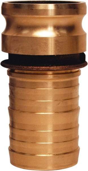 Dixon Valve & Coupling - 4" Brass Cam & Groove Suction & Discharge Hose Male Adapter Hose Shank - Part E, 100 Max psi - USA Tool & Supply