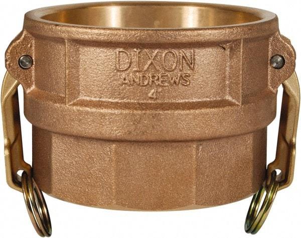 Dixon Valve & Coupling - 2-1/2" Brass Cam & Groove Suction & Discharge Hose Female Coupler Female NPT Thread - Part D, 2-1/2" Thread, 150 Max psi - USA Tool & Supply