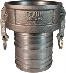 Dixon Valve & Coupling - 4" Ductile Iron Cam & Groove Suction & Discharge Hose Female Coupler Hose Shank - Part C, 100 Max psi - USA Tool & Supply
