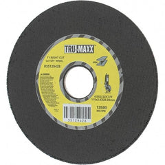 Tru-Maxx - 4-1/2" Aluminum Oxide Cutoff Wheel - 0.0938" Thick, 7/8" Arbor, Use with Portable Tools - USA Tool & Supply