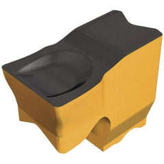 Iscar - 5TNF Grade IC808, 5mm Cutting Width Carbide Grooving Insert - 0.35mm Corner Radius, TiAlN/AlTiN/TiN Finish - USA Tool & Supply