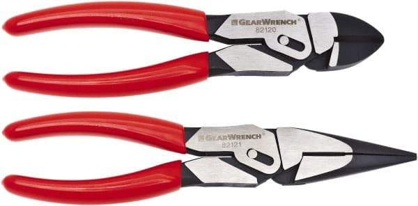 GearWrench - 2 Piece Long Nose & Diagonal Plier Set - USA Tool & Supply