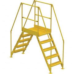 Vestil - 92-7/8" High 500 Lb Capacity 5 Step Crossover Bridge - USA Tool & Supply