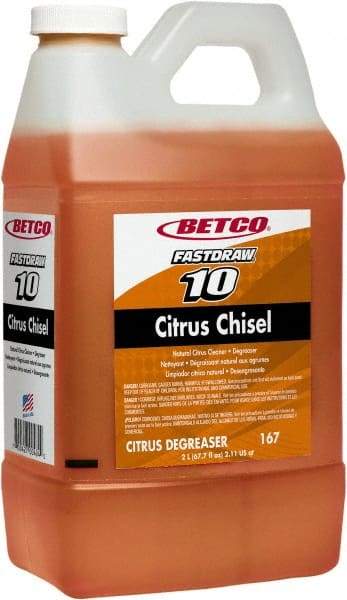 Betco - 2 L Bottle Cleaner/Degreaser - Liquid, Citrus - USA Tool & Supply