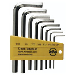8PC SET IN HEX L-KEY SHORT ARM NICK - USA Tool & Supply