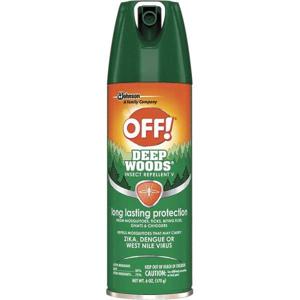 OFF! - 6 oz 25% DEET Aerosol Spray - For Chiggers, Flies, Fleas, Mosquitoes, Ticks - USA Tool & Supply