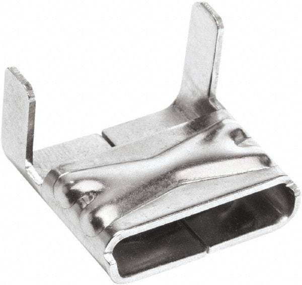 IDEAL TRIDON - Stainless Steel Banding Strap Buckle - 3/4" Wide x 0.02" Thick - USA Tool & Supply