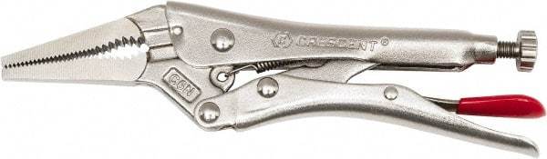 Crescent - 6" OAL Long Nose Jaw Locking Pliers - USA Tool & Supply