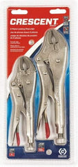 Crescent - 2 Piece Locking Plier Set - USA Tool & Supply