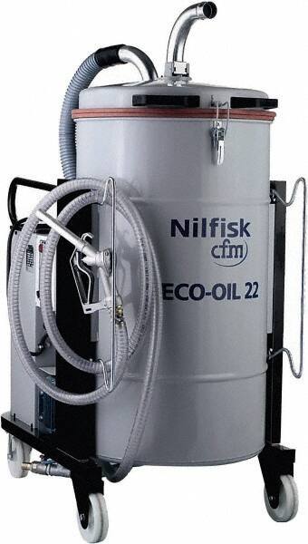 Nilfisk - 48 Gal, Painted Steel Tank, Wet, Machine Shop Vacuum Cleaner - 11.4 Amps - USA Tool & Supply