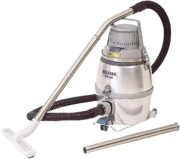 Nilfisk - 3.24 Gal, Aluminum Tank, Dry, Clean Room Vacuum Cleaner - 1.5 hp, 10 Amps - USA Tool & Supply