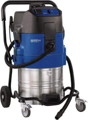 Nilfisk - 19 Gal Stainless Steel Tank, Electric Powered Wet/Dry Vacuum - 1.34 Peak hp, 120 Volt, 8.3 Amps, 13' Hose Fitting, General Purpose Filter, Accessories Included - USA Tool & Supply