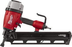 Milwaukee Tool - 3-1/2" Nail Length, 2-1/2 to 3.8mm Nail Diam, 0.15 Gauge Framing Air Nailer - USA Tool & Supply