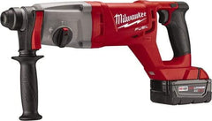 Milwaukee Tool - 18 Volt 1" SDS Plus Chuck Cordless Rotary Hammer - 0 to 4,400 BPM, 0 to 1,500 RPM, Reversible - USA Tool & Supply