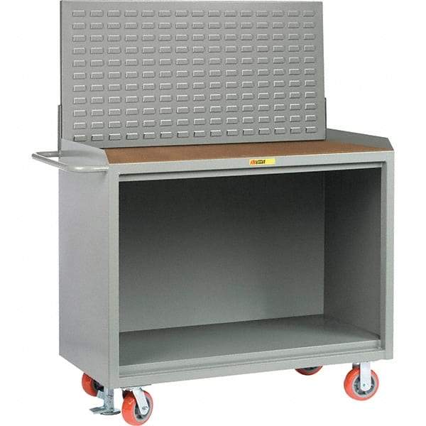 Little Giant - 3,600 Lb Capacity Mobile Service Bench - 53" Wide x 24" Deep x 43" High, Steel, Gray - USA Tool & Supply