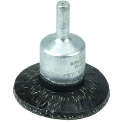 1-3/4″ Polyflex Encapsulated Circular Flared Crimped Wire End Brush, .020″ Steel Fill - USA Tool & Supply