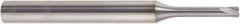 Niagara Cutter - 1/16", 2 Flute, Single End, Solid Carbide, 0.0074" Corner Radius End Mill - 2" OAL, 0° Helix, 0.1mm LOC - USA Tool & Supply