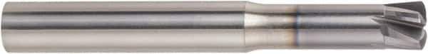 Niagara Cutter - 3/8", 5 Flute, Single End, Solid Carbide, 0.0432" Corner Radius End Mill - 3" OAL, 0° Helix, 0.46mm LOC, 1-1/8" Extended Reach - USA Tool & Supply