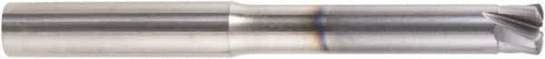 Niagara Cutter - 3/8", 4 Flute, Single End, Solid Carbide, 0.0432" Corner Radius End Mill - 3-1/2" OAL, 0° Helix, 0.46mm LOC, 1-7/8" Extended Reach - USA Tool & Supply