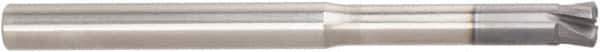 Niagara Cutter - 3/16", 4 Flute, Single End, Solid Carbide, 0.023" Corner Radius End Mill - 2-1/2" OAL, 0° Helix, 0.3mm LOC, 0.937" Extended Reach - USA Tool & Supply
