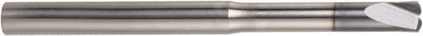 Niagara Cutter - 1/4", 2 Flute, Single End, Solid Carbide, 0.0322" Corner Radius End Mill - 3-1/2" OAL, 0° Helix, 0.36mm LOC - USA Tool & Supply