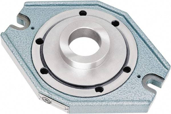 Bison - Adapter Back Plate for 8" Diam Self Centering Lathe Chucks - Plain Back Mount - USA Tool & Supply
