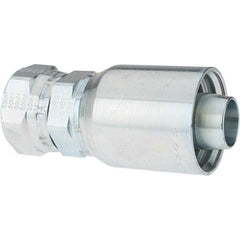 Parker - 1-5/8-12 Female JIC Steel Hydraulic Hose Female JIC 37° Swivel & Straight Fitting - -20 Hose Size, 1 1/4" Hose Diam - USA Tool & Supply