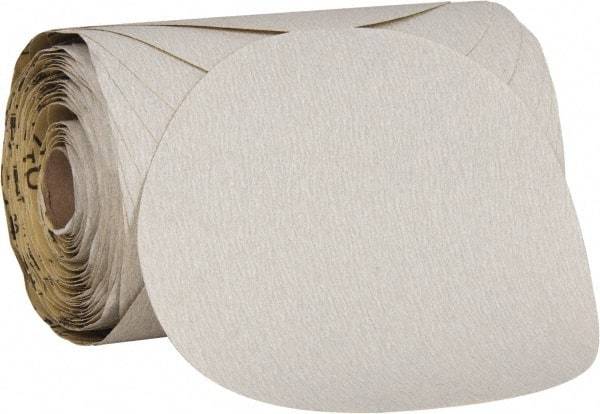 Superior Abrasives - 6" Diam, 180 Grit Aluminum Oxide Adhesive PSA Disc - Very Fine, Gold, Paper Backing, Flexible - USA Tool & Supply