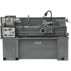 Jet - 13" Swing, 40" Between Centers, 230 Volt, Single Phase Bench Lathe - 2 hp, 60 to 1,240 RPM, 1-3/8" Bore Diam, 28-1/2" Deep x 30" High x 79" Long - USA Tool & Supply