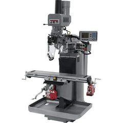 Jet - 9" Table Width x 49" Table Length, Electronic Variable Speed Control, 3 Phase Knee Milling Machine - 3 hp - USA Tool & Supply