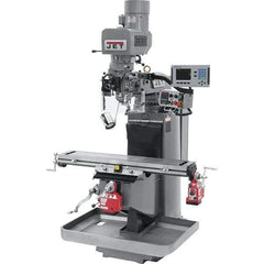 Jet - 9" Table Width x 49" Table Length, Electronic Variable Speed Control, 3 Phase Knee Milling Machine - 3 hp - USA Tool & Supply