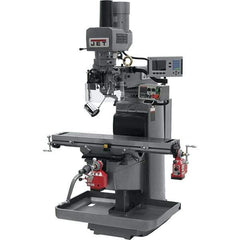 Jet - 10" Table Width x 50" Table Length, Electronic Variable Speed Control, 3 Phase Knee Milling Machine - 3 hp - USA Tool & Supply