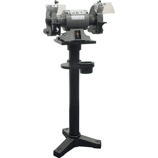 Jet - 10" Wheel Diam x 1" Wheel Width, 1-1/2 hp Bench Grinder - 1 Phase, 1,720 Max RPM, 115 Volts - USA Tool & Supply