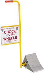 Vestil - 21-3/16" Wide x 37-9/16" High x 11-7/8" Deep, Aluminum Wheel Chock - USA Tool & Supply