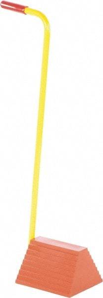 Vestil - 12" Wide x 38-1/2" High x 7-5/8" Deep, Rubber Wheel Chock - USA Tool & Supply