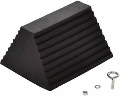 Vestil - 9-1/4" Wide x 6" High x 8" Deep, Rubber Wheel Chock - USA Tool & Supply
