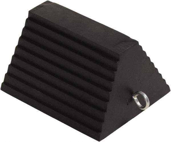 Vestil - 9-1/4" Wide x 6" High x 8" Deep, Rubber Wheel Chock - USA Tool & Supply