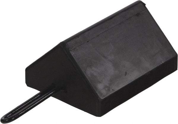 Vestil - 15-1/8" Wide x 4-7/8" High x 7-3/8" Deep, Rubber Wheel Chock - USA Tool & Supply