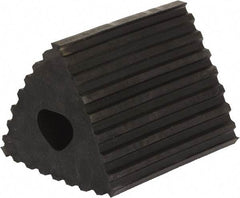 Vestil - 6-1/2" Wide x 4-3/4" High x 4-1/4" Deep, Rubber Wheel Chock - USA Tool & Supply
