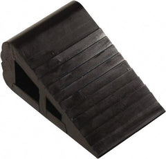 Vestil - 4" Wide x 3" High x 6-1/2" Deep, Rubber Wheel Chock - USA Tool & Supply