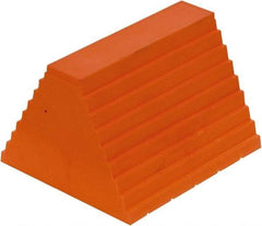 Vestil - 9-1/2" Wide x 8" High x 6" Deep, Urethane Wheel Chock - USA Tool & Supply