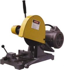 Kalamazoo - 10" Blade Diam, 5/8" Arbor Hole, Straight Chop & Cutoff Saw - 3,450 RPM, 3 hp, 220/440 Volts, 1 or 3 Phase - USA Tool & Supply