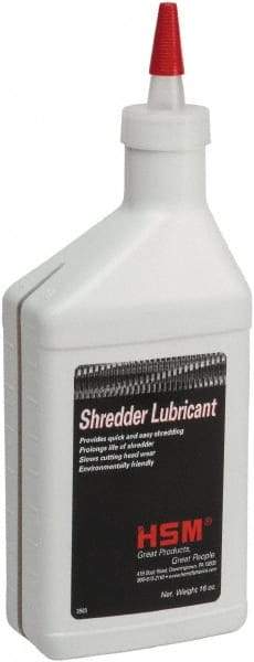 HSM of America - 16 oz Shredder Lubricant - Use with Paper Shredders - USA Tool & Supply