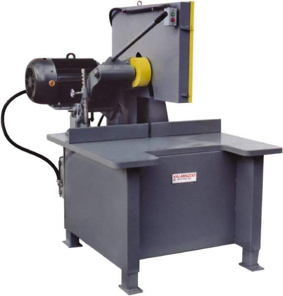 Kalamazoo - 20" Blade Diam, 1" Arbor Hole, Straight Chop & Cutoff Saw - 2,500 RPM, 15 hp, 220/440 Volts, 3 Phase - USA Tool & Supply