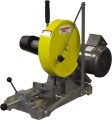 Kalamazoo - 10" Blade Diam, 5/8" Arbor Hole, Straight Chop & Cutoff Saw - 3,450 RPM, 3 hp, 220/440 Volts, 1 or 3 Phase - USA Tool & Supply