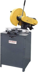Kalamazoo - 14" Blade Diam, 1" Arbor Hole, Miter Chop & Cutoff Saw - 4,400 RPM, 5 hp, 220/440 Volts, 3 Phase - USA Tool & Supply